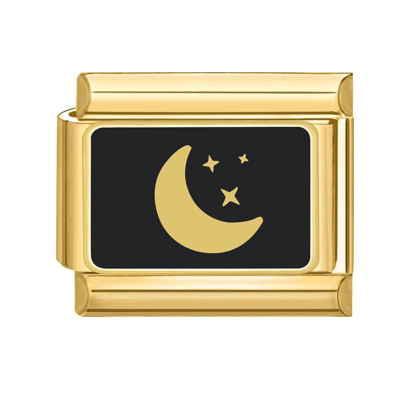 Moon Black Charm