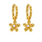 Gold Flower Earring