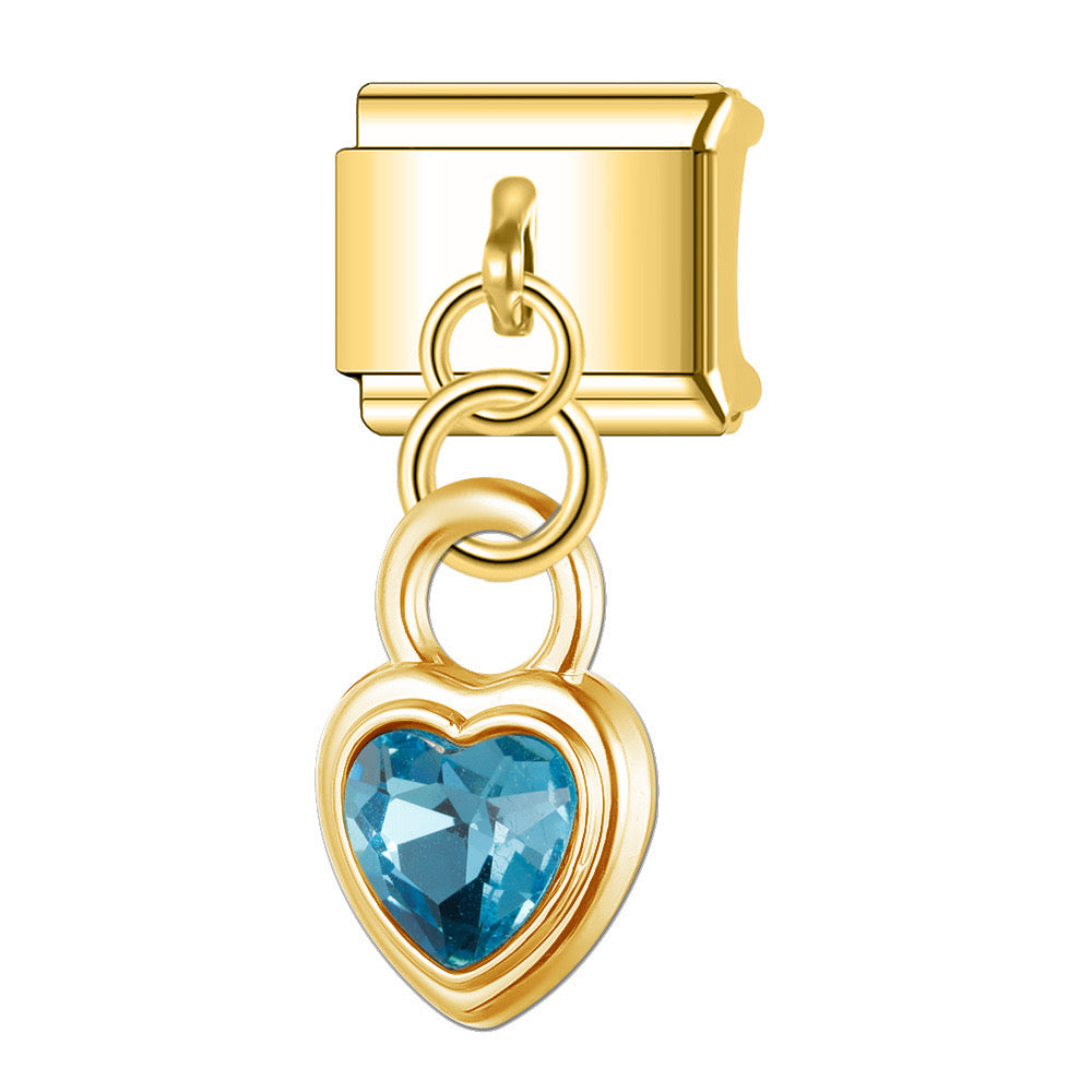 Blue Heart Charm
