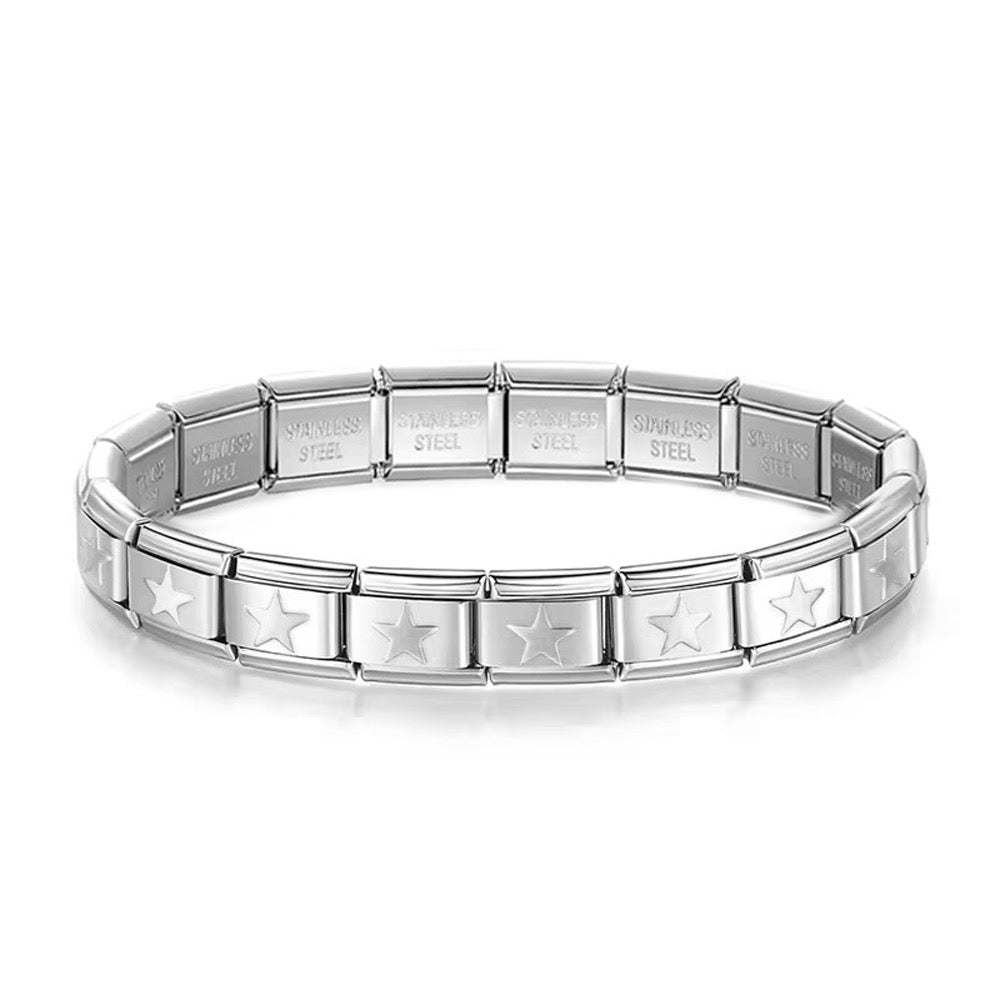 Star Italian Charm Bracelet