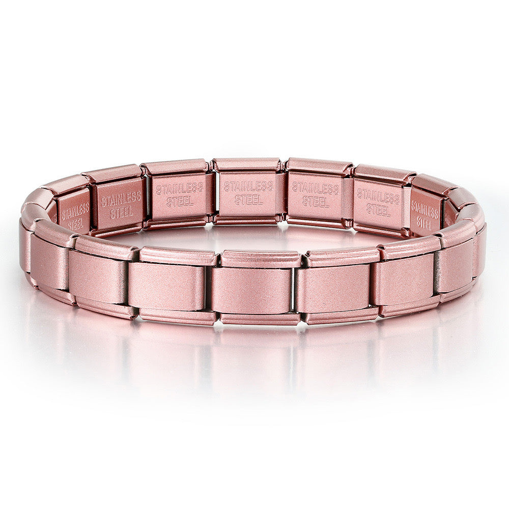 Pink Italian Charm Bracelet